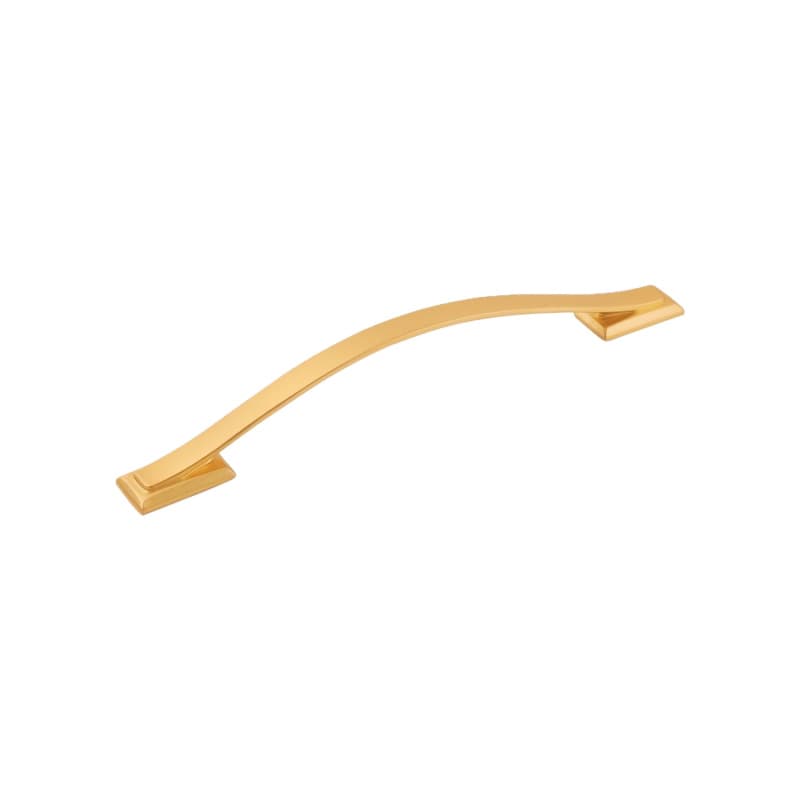 6-5/16" Dover Arch Pull, Brushed Golden Brass
