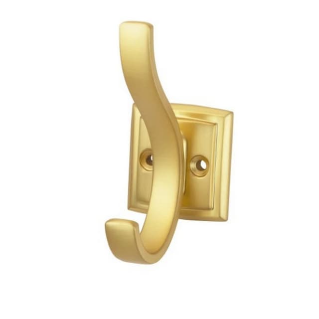 3/4" Dover Hook, Brushed Golden Brass