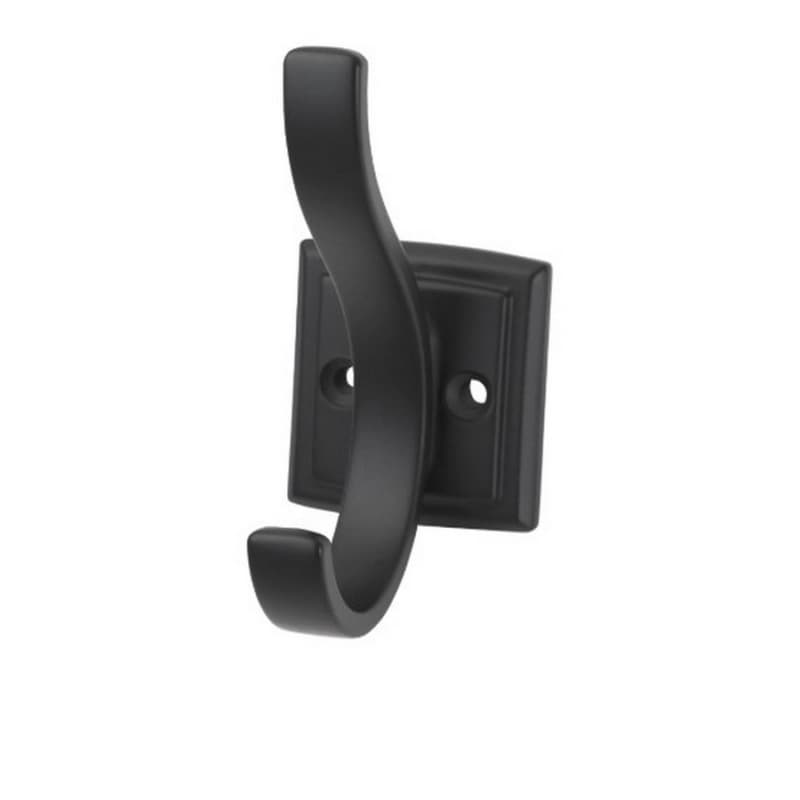 3/4" Dover Hook, Matte Black