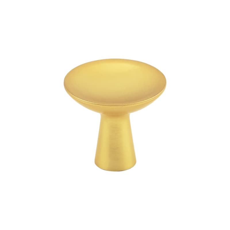 1-1/4" Maven Cabinet Knob, Brushed Golden Brass