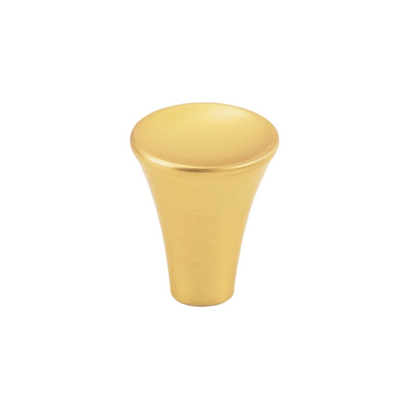 15/16" Maven Cabinet Knob, Brushed Golden Brass