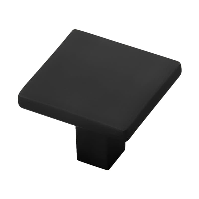 1-1/4" Skylight Square Cabinet Knob, Matte Black