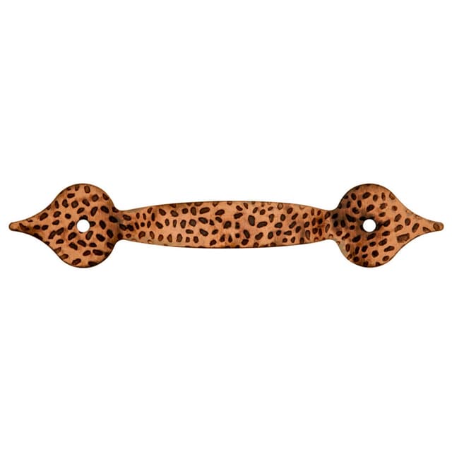 3-1/4" x 5" x 1" Southwest Lodge Arch Pull, Antique Copper