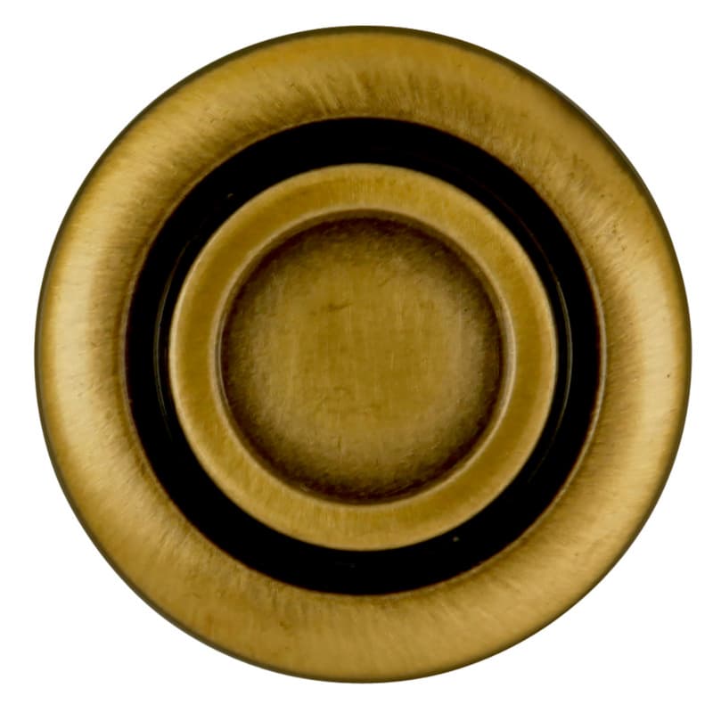 1-1/4" Cavalier Cabinet Knob, Antique Brass