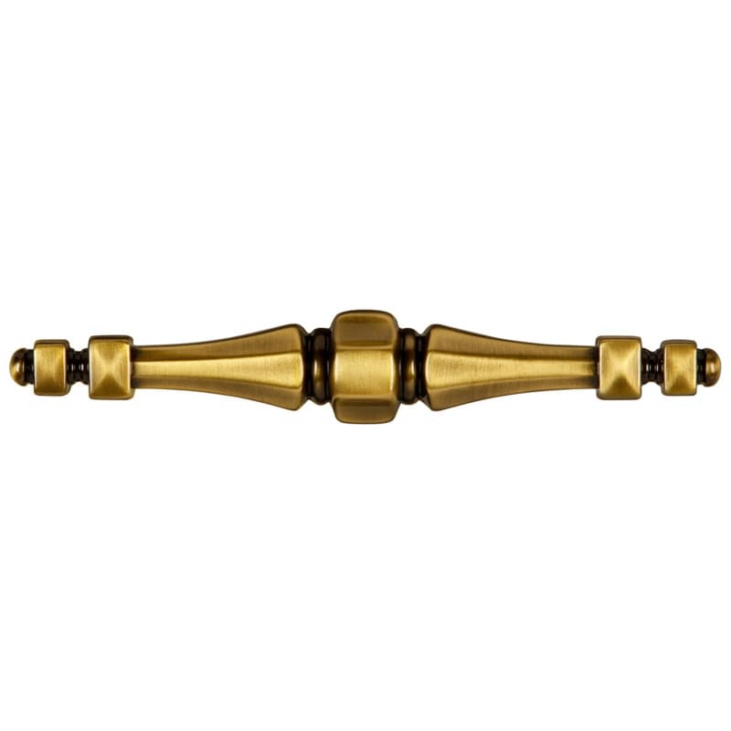 4-1/4" x 5-3/4" x 1" Southwest Bar Pull, Antique Brass