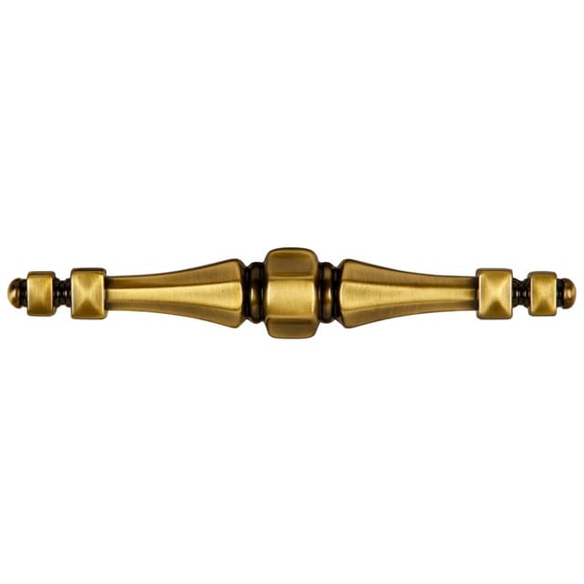 4-1/4" x 5-3/4" x 1" Southwest Bar Pull, Antique Brass