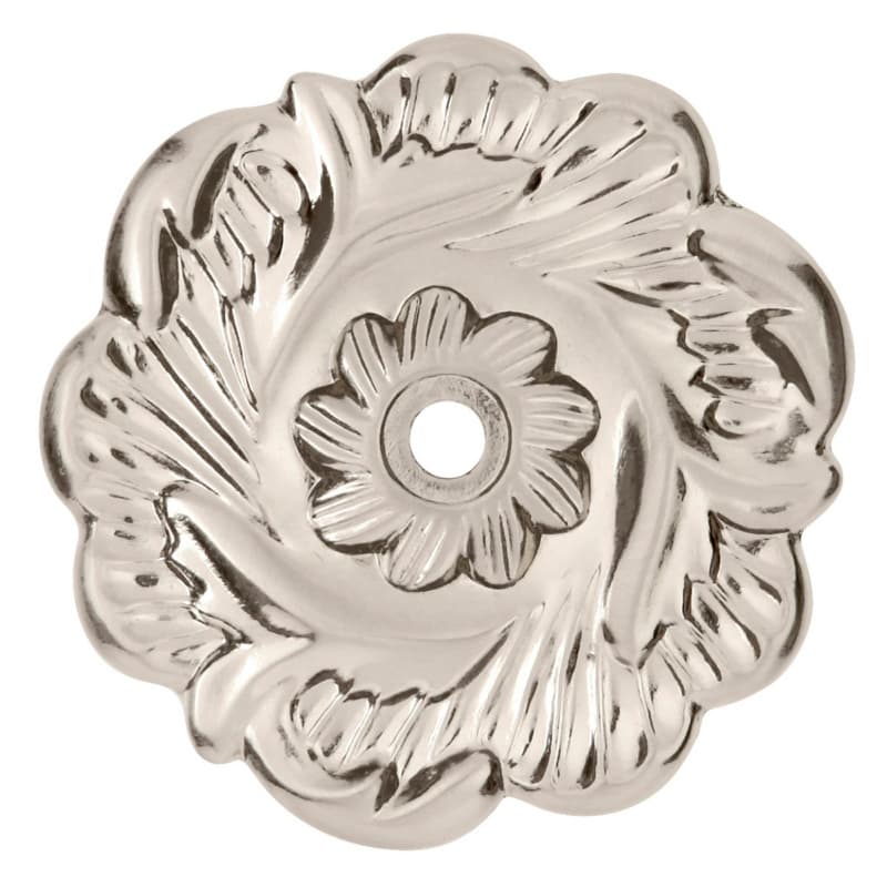 2-3/8" Cavalier Cabinet Backplate, Satin Nickel