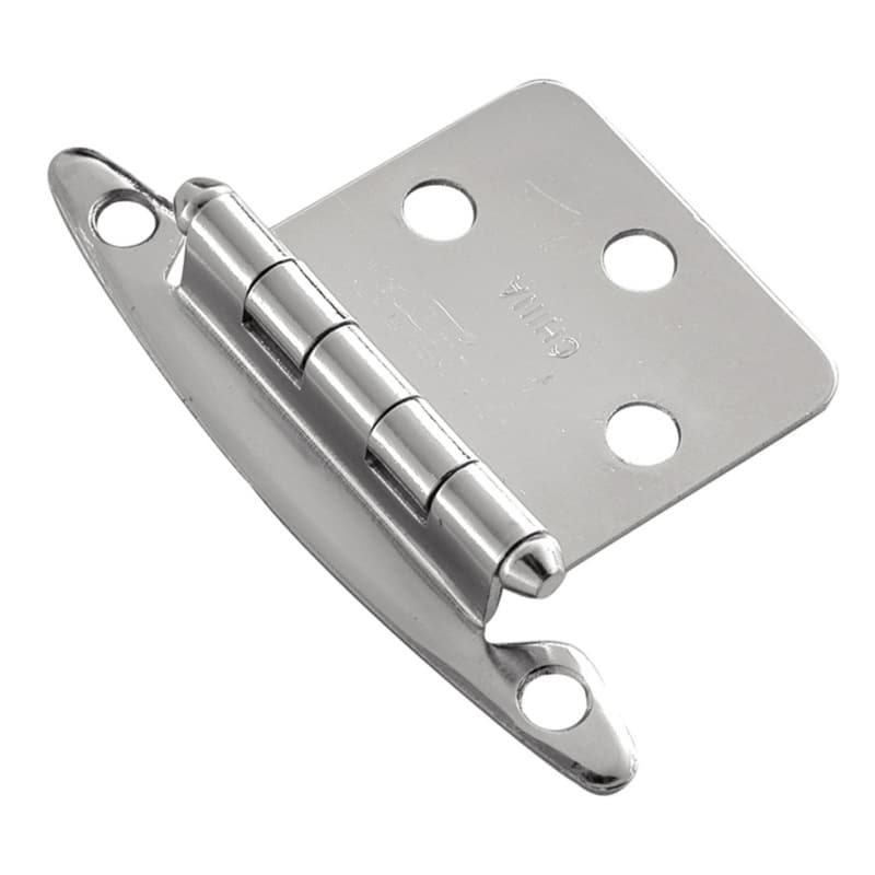 Flush Surface Face Mount Hinge, Free Swinging, Chrome
