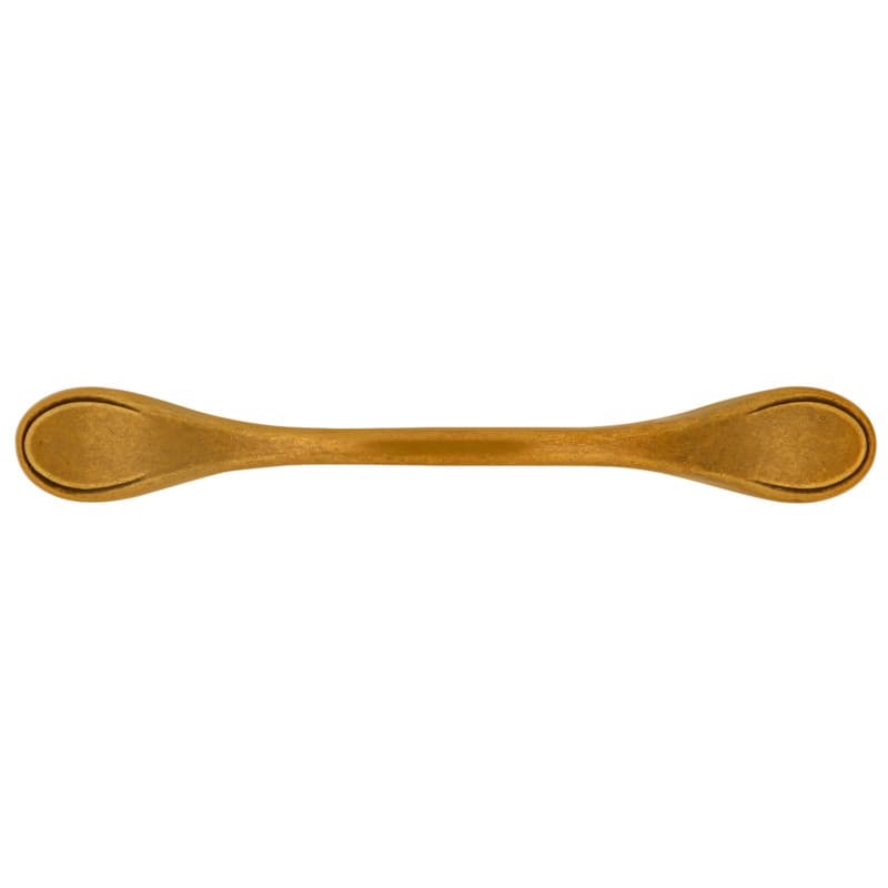 3" x 5" x 11/16" Southwest Arch Pull, Lustre Brass