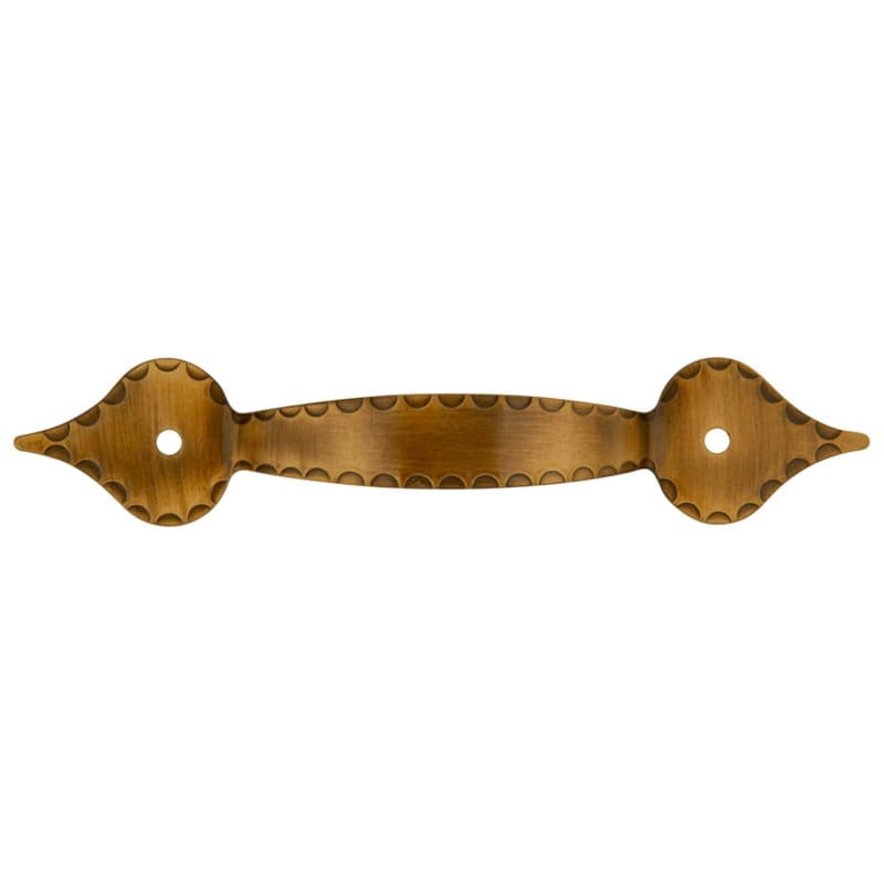 3-1/4" x 5-1/8" x 1-1/8" Southwest Lodge Arch Pull, Antique Brass