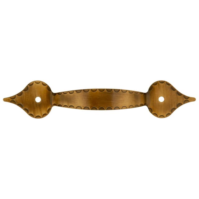 3-1/4" x 5-1/8" x 1-1/8" Southwest Lodge Arch Pull, Antique Brass
