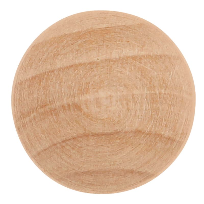 1" Natural Woodcraft Cabinet Knob, Unfinished Wood
