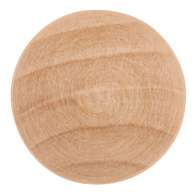 1" Natural Woodcraft Cabinet Knob, Unfinished Wood