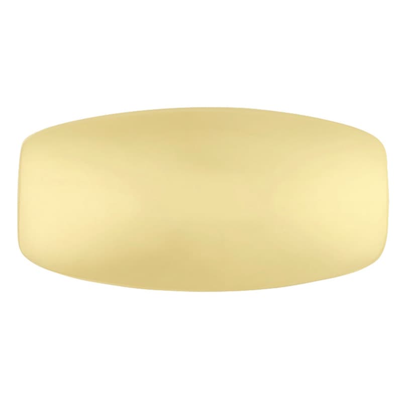 1-7/16" x 3/4" Metropolis Oval Cabinet Knob, Ultra Brass