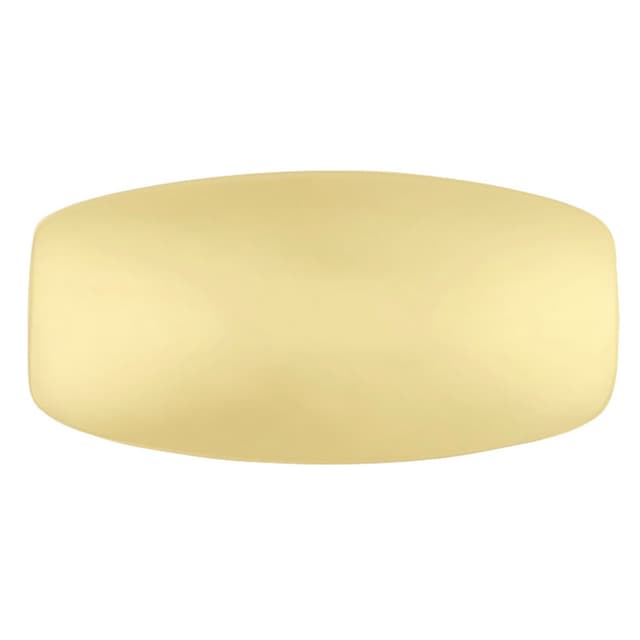 1-7/16" x 3/4" Metropolis Oval Cabinet Knob, Ultra Brass
