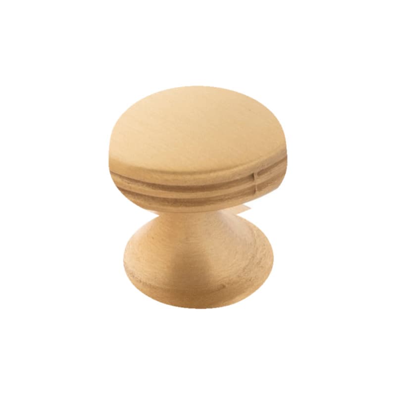 1" American Diner Cabinet Knob, Brushed Golden Brass