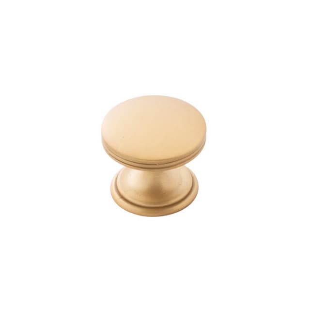 1-3/8" American Diner Cabinet Knob, Brushed Golden Brass