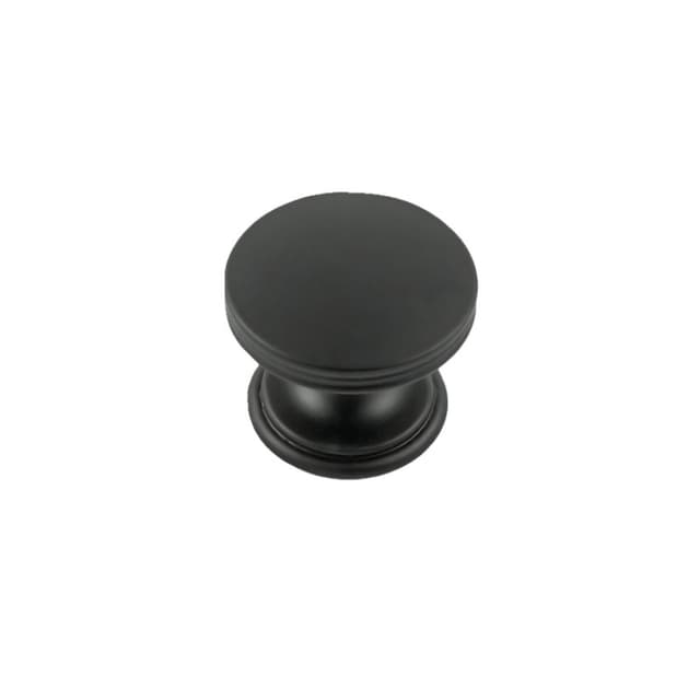 1-3/8" American Diner Cabinet Knob, Matte Black