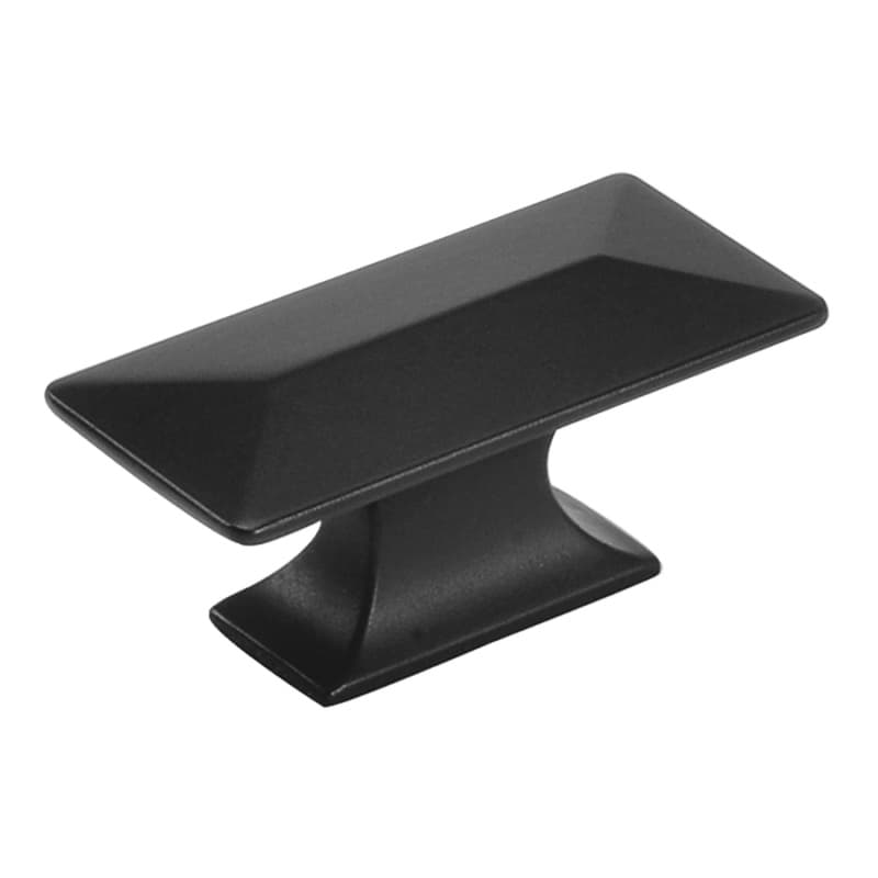 2-5/16" Bungalow Cabinet Knob, Matte Black