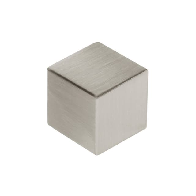 1-1/2" Euro-Contemporary Square Cabinet Knob, Satin Nickel