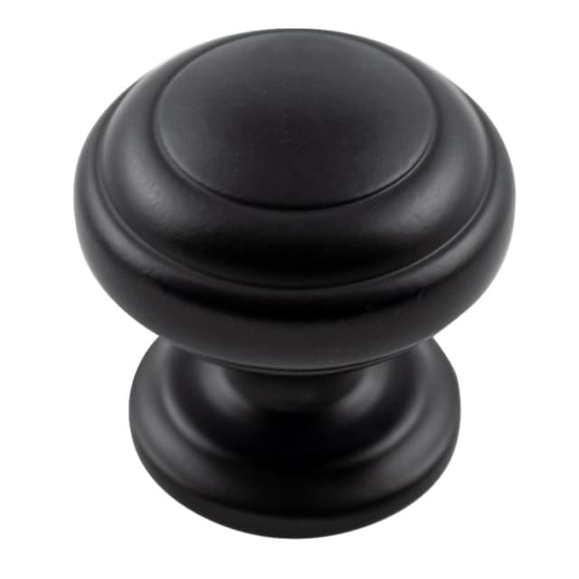 1-1/4" Zephyr Cabinet Knob, Matte Black