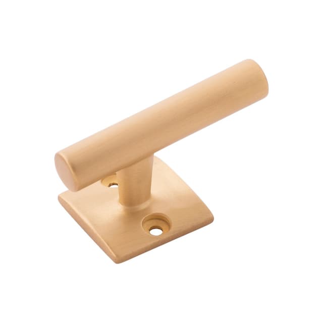 2-7/16" Bar Pulls Signature Cabinet Hook, Brushed Golden Brass