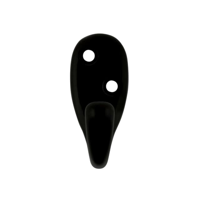 2" Hooks Single Cabinet Hook, Black