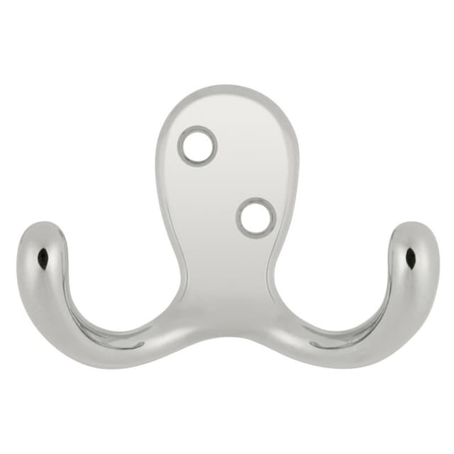 1-7/8" Hooks Double Cabinet Hook, Chrome