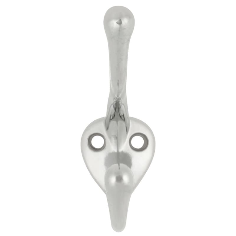 3-1/2" Universal Double Cabinet Hook, Chrome