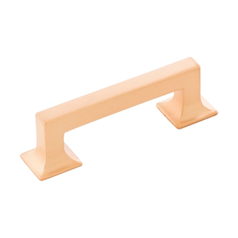 3" Studio Cabinet Pull, Brushed Golden Brass