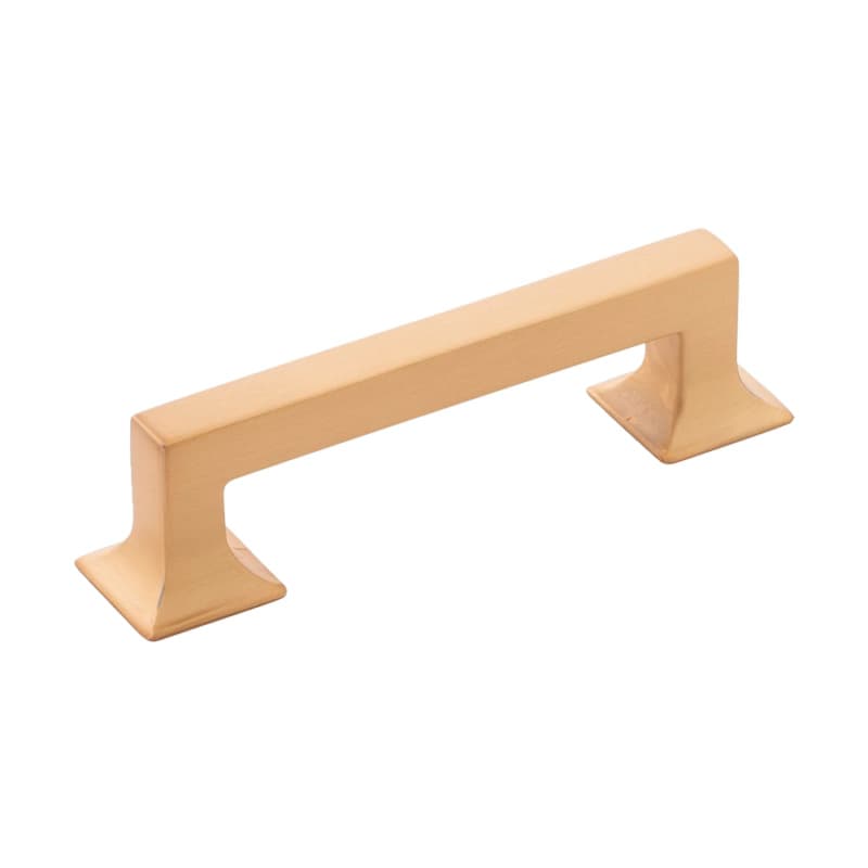 3-3/4" Studio Cabinet Pull, Brushed Golden Brass