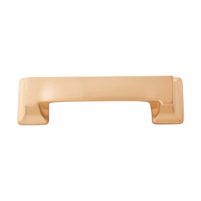 3" Studio Cup Pull, Brushed Golden Brass