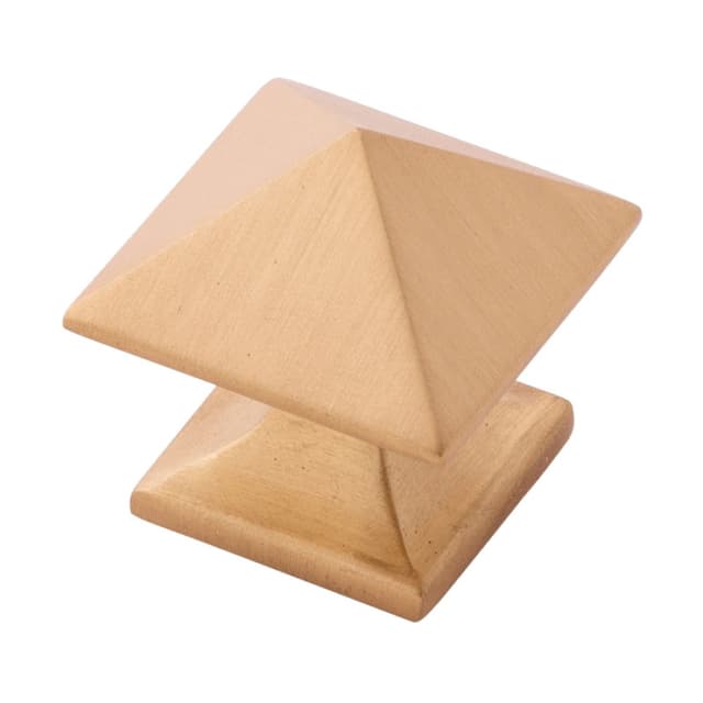 1-1/4" Studio Cabinet Knob, Brushed Golden Brass