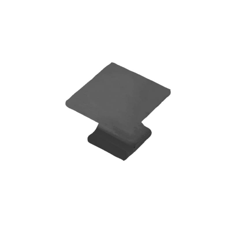 1-1/4" Studio Square Cabinet Knob, Matte Black