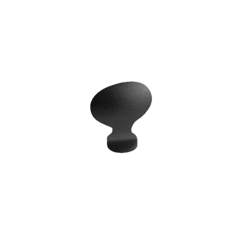 1-1/4" Williamsburg Oval Cabinet Pull, Matte Black