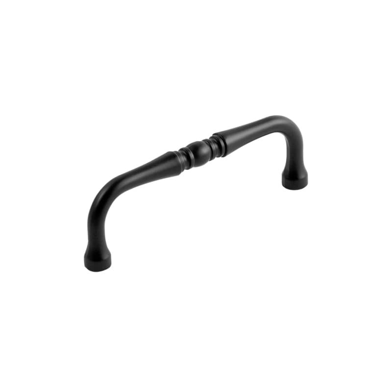 3-1/2" Williamsburg Cabinet Pull, Matte Black