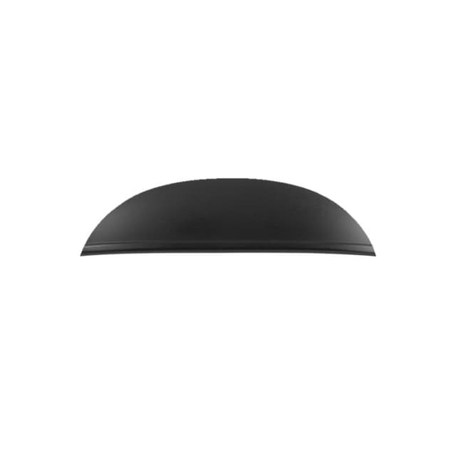 3" Cottage Cup Pull, Matte Black