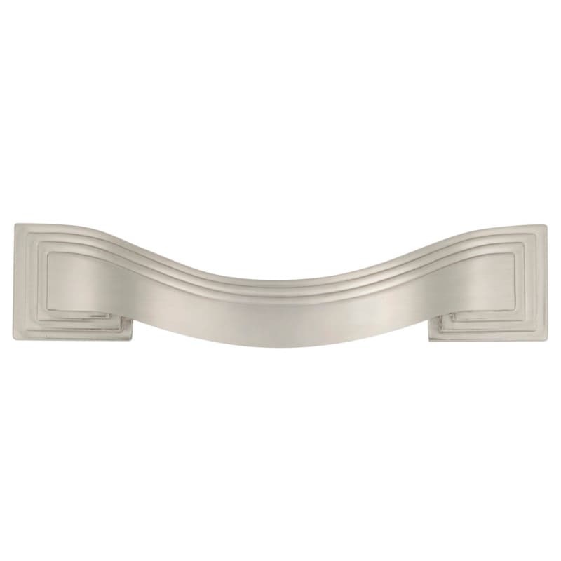 3-1/2" Deco Arch Pull, Satin Nickel