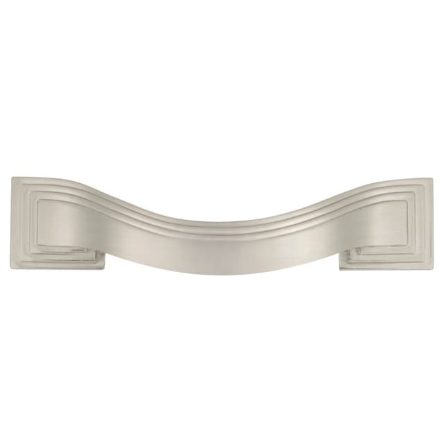 3-1/2" Deco Arch Pull, Satin Nickel