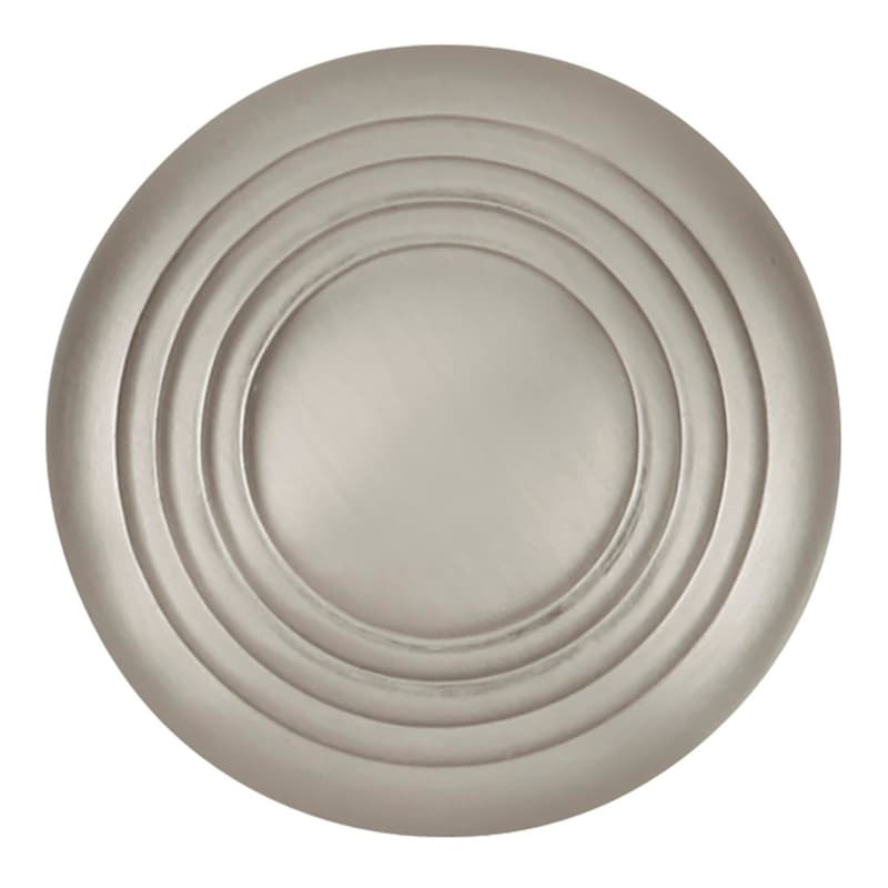 1-1/4" Deco Cabinet Knob, Satin Nickel