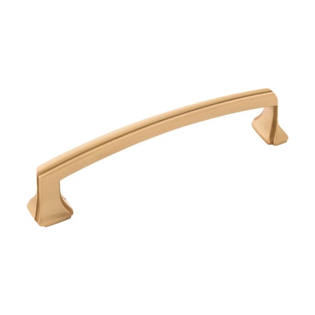 3-3/4" Bridges Cabinet Pull, Brushed Golden Brass