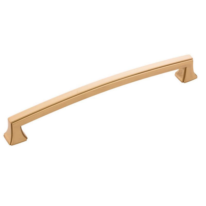 7-9/16" Bridges Cabinet Pull, Brushed Golden Brass