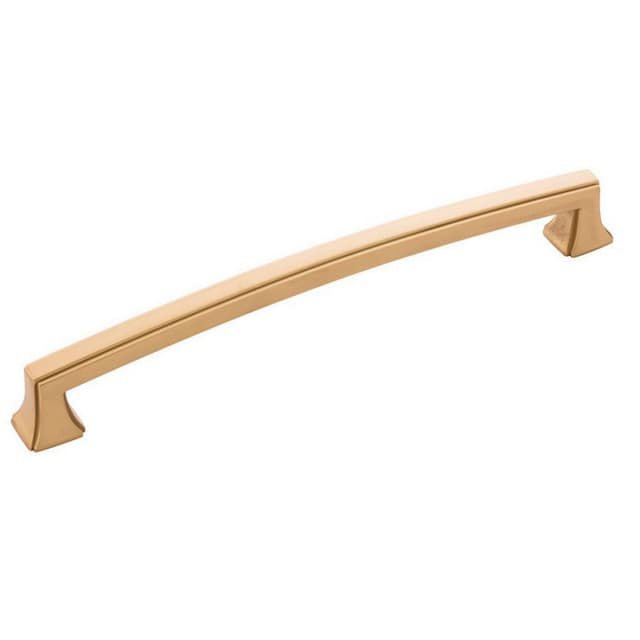 7-9/16" Bridges Cabinet Pull, Brushed Golden Brass