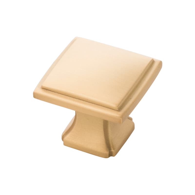 1-1/4" Bridges Cabinet Knob, Brushed Golden Brass