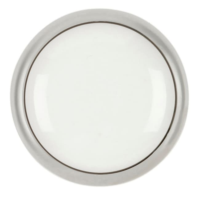 1-5/16" Tranquility Cabinet Knob, White Porcelain Chrome