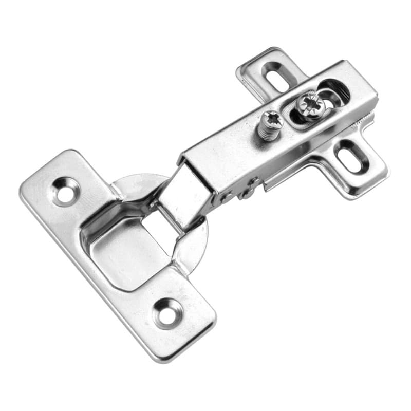 3-7/8" Full Overlay Concealed Hinge, Frameless, Self-Close, Polished Nickel