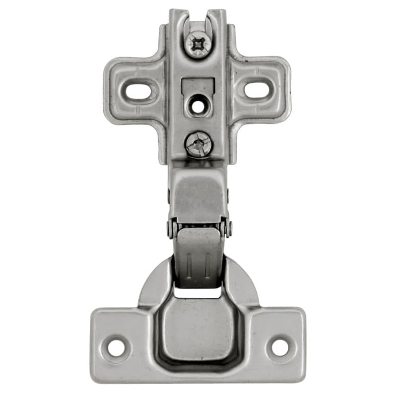 Full Inset Concealed Hinge, Frameless, Self-Close, Polished Nickel
