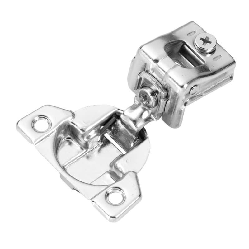 1-1/4" Overlay Concealed Hinge, Face Frame, Self-Close, Polished Nickel