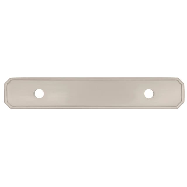 5" Manor House Cabinet Backplate, Satin Nickel