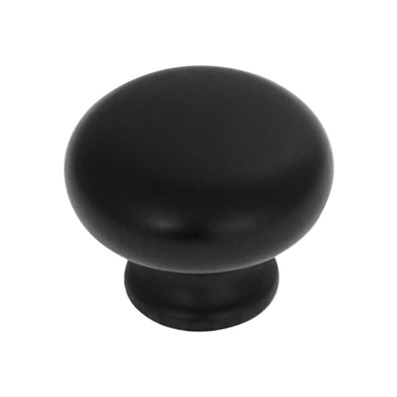1-1/8" Cottage Cabinet Knob, Matte Black